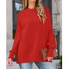 image:imageZESICA Womens Winter Oversized Striped Ribbed Knit SweaterFirered