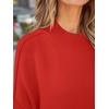 image:imageZESICA Womens Winter Oversized Striped Ribbed Knit SweaterFirered