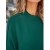image:imageZESICA Womens Winter Oversized Striped Ribbed Knit SweaterForestgreen