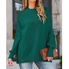 image:imageZESICA Womens Winter Oversized Striped Ribbed Knit SweaterForestgreen