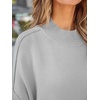 image:imageZESICA Womens Winter Oversized Striped Ribbed Knit SweaterGrey