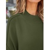 image:imageZESICA Womens Winter Oversized Striped Ribbed Knit SweaterOlive