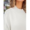 image:imageZESICA Womens Winter Oversized Striped Ribbed Knit SweaterWhite