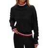 image:imageZESICA Fall Winter Mock Neck Chunky Sweaters for WomenBlack