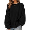 image:imageZESICA Oversized Sweaters for Women 2026 Fall Trendy Pullover TopsBlack