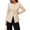 image:imageZESICA Womens 2026 Fall Business Casual Blazers Suit JacketsKhaki