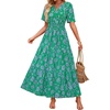 image:imageZESICA Womens 2026 Summer Floral Boho A Line Maxi DressesFloralgreen