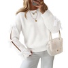 image:imageZESICA Womens Fall Winter Cute Bow Long Sleeve Oversized SweatersWhite