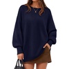 image:imageZESICA Womens Fall Winter Long Sleeve Casual Oversized SweatersNavy