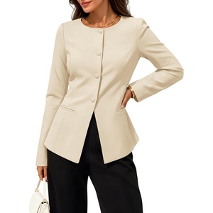 image:imageZESICA Womens 2026 Fall Business Casual Blazers Suit JacketsApricot