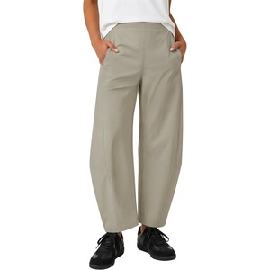 image:imageZESICA Womens Barrel Travel Pants with PocketsStone