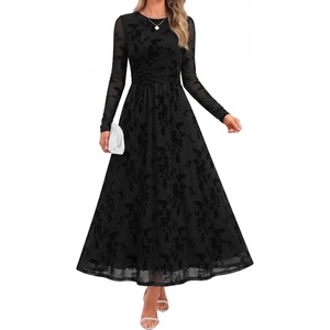image:imageZESICA Womens Fall Long Sleeve Wedding Guest DressesAllblack