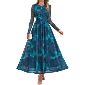 image:imageZESICA Womens Fall Long Sleeve Wedding Guest DressesBlue