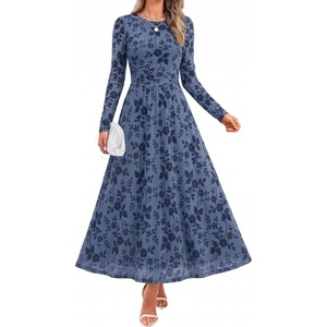 image:imageZESICA Womens Fall Long Sleeve Wedding Guest DressesDustyblue