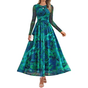 image:imageZESICA Womens Fall Long Sleeve Wedding Guest DressesGreen