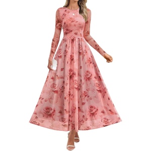 image:imageZESICA Womens Fall Long Sleeve Wedding Guest DressesPink