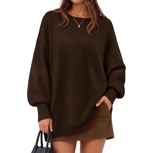 image:imageZESICA Womens Fall Winter Long Sleeve Casual Oversized SweatersCoffee
