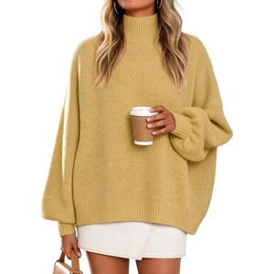 image:imageZESICA Womens Fall Winter Long Sleeve Turtleneck Oversized SweatersGinger