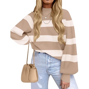 image:imageZESICA Womens Turtleneck Oversized Sweaters 2026 Fall OutfitsCamel