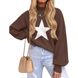 image:imageZESICA Womens Turtleneck Oversized Sweaters 2026 Fall OutfitsChocolate