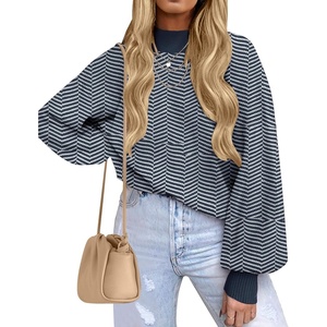 image:imageZESICA Womens Turtleneck Oversized Sweaters 2026 Fall OutfitsNavystripe