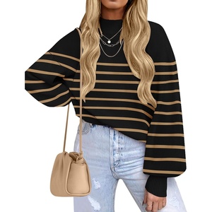 image:imageZESICA Womens Turtleneck Oversized Sweaters 2026 Fall OutfitsTaupe