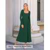 image:imageZESICA Fall Long Sleeve Dress for Women 2026 Elegant Classy Midi DressesDarkgreen