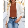 image:imageZESICA Mock Neck Long Sleeve Business Casual Shirts for Women 2026Brick