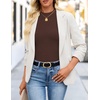 image:imageZESICA Mock Neck Long Sleeve Business Casual Shirts for Women 2026Darkbrown