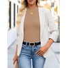 image:imageZESICA Mock Neck Long Sleeve Business Casual Shirts for Women 2026Khaki