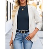 image:imageZESICA Mock Neck Long Sleeve Business Casual Shirts for Women 2026Navy