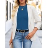 image:imageZESICA Mock Neck Long Sleeve Business Casual Shirts for Women 2026Sapphire Blue