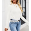 image:imageZESICA Mock Neck Long Sleeve Business Casual Shirts for Women 2026White