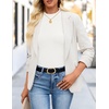 image:imageZESICA Mock Neck Long Sleeve Business Casual Shirts for Women 2026White