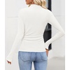 image:imageZESICA Mock Neck Long Sleeve Business Casual Shirts for Women 2026White