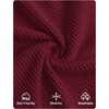 image:imageZESICA Mock Neck Long Sleeve Business Casual Shirts for Women 2026Wine