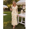 image:imageZESICA Wedding Guest Dresses for Women Fall Long Sleeve Floral Maxi DressBeige