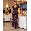 image:imageZESICA Wedding Guest Dresses for Women Fall Long Sleeve Floral Maxi DressBlack