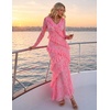 image:imageZESICA Wedding Guest Dresses for Women Fall Long Sleeve Floral Maxi DressPink