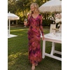 image:imageZESICA Wedding Guest Dresses for Women Fall Long Sleeve Floral Maxi DressPurple