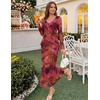image:imageZESICA Wedding Guest Dresses for Women Fall Long Sleeve Floral Maxi DressPurple