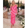 image:imageZESICA Wedding Guest Dresses for Women Fall Long Sleeve Floral Maxi DressRose