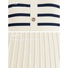 image:imageZESICA Women Striped Crewneck Short Sleeve Elegant Midi DressBeige