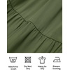 image:imageZESICA Women Summer Puff Sleeve Boho Wedding Guest Midi DressArmy Green