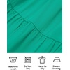 image:imageZESICA Women Summer Puff Sleeve Boho Wedding Guest Midi DressGreen