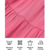 image:imageZESICA Women Summer Puff Sleeve Boho Wedding Guest Midi DressHot Pink