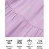 image:imageZESICA Women Summer Puff Sleeve Boho Wedding Guest Midi DressLight Purple