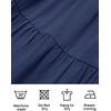 image:imageZESICA Women Summer Puff Sleeve Boho Wedding Guest Midi DressNavy