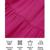 image:imageZESICA Women Summer Puff Sleeve Boho Wedding Guest Midi DressRose