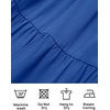 image:imageZESICA Women Summer Puff Sleeve Boho Wedding Guest Midi DressRoyal Blue